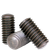3/8"-16 x 1/2" Socket Set Screws, Oval Point, Thermal Black Oxide, Coarse (UNC), Alloy Steel, Qty 100