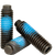 3/8"-16 x 1 1/4" Socket Set Screws, 1/2 Dog Point, Nylon-Patch Thermal Black Oxide, Coarse (UNC), Alloy Steel, Qty 100
