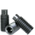 M8-1.25 x 20 mm Socket Set Screws, Dog Point, Metric Class 45H, Black Oxide, Coarse (UNC), Alloy Steel, ISO 4028 / DIN 915, Qty 100