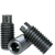 M4-0.70 x 6 mm Socket Set Screws, Dog Point, Metric Class 45H, Black Oxide, Coarse (UNC), Alloy Steel, ISO 4028 / DIN 915, Qty 100