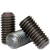 #6-32 x 7/8" Socket Set Screws, Non-Standard, Flat Point, Black Oxide, Coarse (UNC), Alloy Steel, Qty 100