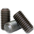 #10-24 x 1" Socket Set Screws, Non-Standard, Flat Point, Black Oxide, Coarse (UNC), Alloy Steel, Qty 100