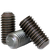 1/4"-20 x 2" Socket Set Screws, Non-Standard, Flat Point, Black Oxide, Coarse (UNC), Alloy Steel, Qty 100