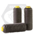 M4-0.70 x 8 mm Socket Set Screws, Nylon-Tip, Black Oxide, Coarse (UNC), Alloy Steel, Qty 100