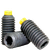 #10-24 x 3/16" Socket Set Screws, Nylon-Tip, Black Oxide, Coarse (UNC), Alloy Steel, Qty 100