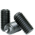 M3-0.50 x 5 mm Socket Set Screws, Knurled Cup Point, Metric Class 45H, Thermal Black Oxide, ISO 4029, Qty 100