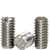 5/16"-18 x 1" Slotted Set Screws, Cup Point, 18-8 Stainless Steel A2, Coarse (UNC), Qty 100