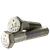 3/8"-16 x 5" Hex Cap Screws, Grade 5, Zinc Cr+3, Partial Thread, Coarse (UNC), Medium Carbon Steel, Made in USA, Qty 50