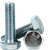 M5-0.80 x 30 mm Hex Cap Screws, Metric Class 8.8, Zinc Cr+3, Partial Thread, Coarse (UNC), Medium Carbon Steel, DIN 931 / ISO 4014, Qty 100