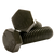 1 1/8"-7 x 5" Hex Cap Screws, Grade 5, Plain Finish, Partial Thread, Coarse (UNC), Medium Carbon Steel, Qty 5
