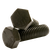 1 1/4"-12 x 10" Hex Cap Screws, Grade 5, Plain Finish, Partial Thread, Fine (UNF), Medium Carbon Steel, Qty 1