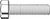 M24-3.00 x 55mm Hex Cap Screws, Metric Class 10.9, Plain Finish, Full Thread, Coarse (UNC), Alloy Steel, DIN 933 / ISO 4017, Qty 10