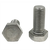 M6-1.00 x 85 mm Hex Cap Screws, 316 Stainless Steel A4, Full Thread, Coarse (UNC), DIN 933, Qty 100