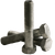 7/8"-9 x 8 1/2" Hex Bolts, Grade A, A307, Hot-Dipped Galvanized HDG, Partial Thread, Coarse (UNC), Qty 5