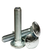 1/2"-13 x 4 1/2" Carriage Bolts, Grade 5, Zinc Cr+3, Full Thread, Coarse (UNC), Qty 10