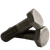 1 1/8"-7 x 2 1/2" Heavy Hex Structural Bolt, Full Thread, Plain Finish, Type 1, A325, Qty 170