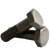 1 1/8"-7 x 2 1/2" Heavy Hex Structural Bolt, Full Thread, Plain Finish, Type 1, A325, Qty 170