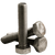 1/4"-20 x 1 1/4" Hex Tap Bolts, Grade A, A307, Plain Finish, Full Thread, Coarse (UNC), Low Carbon Steel, Qty 100