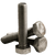 1/2"-13 x 3 1/2" Hex Tap Bolts, Grade A, Full Thread, Plain Finish, Coarse (UNC), Low Carbon Steel, A307, Qty 25