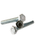 1/4"-20 x 3/4" Hex Tap Bolts, Grade 5, Zinc Cr+3, Full Thread, Medium Carbon Steel, Qty 100