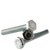 7/16"-14 x 1 1/4" Hex Tap Bolts, Grade 5, Zinc Cr+3, Full Thread, Medium Carbon Steel, Qty 50