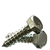 1/2"-6 x 6 1/2" Hex Lag Screws, Zinc Cr+3, Low Carbon Steel, Qty 10
