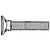 3/8"-16 x 1 1/2" Plow Bolts, Elliptical Head, Grade 5, Zinc Cr+3, Qty 50