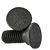 3/8"-16 x 1 1/2" Plow Bolts, #3 Head, Grade 5, Plain Finish, Full Thread, Qty 100