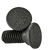 7/16"-14 x 3" Plow Bolts, #3 Head, Grade 5, Plain Finish, Full Thread, Qty 50