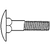 5/16"-18 x 3/4" Step Bolts, Grade A, A307, Zinc Cr+3, Full Thread, Qty 50