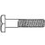 7/8"-9 x 3" Square Head Bolts, Hot-Dipped Galvanized HDG, Partial Thread, Qty 90