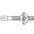 1/4"-20 x 5" Toggle Bolts, Acoustical, Zinc Cr+3, Qty 25