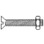 1/4"-20 x 2 1/2" Stove Bolts w/ Machine Screw Nut, Slotted Round Head, Zinc Cr+3, Qty 100