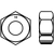 M20-2.50 Hex Nuts, Metric Class 10, Zinc-Yellow Cr+6, Coarse (UNC), DIN 934, Qty 20
