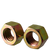 1/2"-20 Finished Hex Nuts, Zinc-Yellow Cr+6, Grade 8, Fine (UNF), Medium Carbon Steel, Qty 100