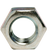 1/2"-13 Hex Jam Nuts, Grade A, A563, Zinc Cr+3, Coarse (UNC), Low Carbon Steel, Qty 100