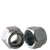 9/16"-12 Nylon Insert Lock Nuts, NU (Heavy), Grade N2 (A), Zinc Cr+3, UNC Coarse, Low Carbon Steel, Qty 100
