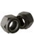 1/2"-20 Nylon Insert Lock Nuts, Grade C, Phosphate & Oil, Medium Carbon Steel, Qty 100