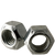 1"-8 Hex Lock Nuts, All Metal, Grade C, Zinc & Wax Cr+3, Medium Carbon Steel, Qty 25