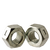 1/4"-28 Reversible Lock Nuts, Grade A, Zinc Cr+3, Low Carbon Steel, Qty 100