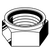 M16-2.00 Nylon Insert Lock Nuts, A2-70 Stainless Steel, Coarse (UNC), DIN 985, Qty 50