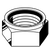 M20-2.50 Nylon Insert Lock Nuts, A2-70 Stainless Steel, Coarse (UNC), DIN 985, Qty 25