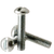 3/8"-16 x 4" Machine Screws, Slotted Round Head, Zinc Cr+3, Full Thread, Qty 100