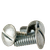 #8-32 x 3/4" Machine Screws, Slotted Truss Head, Zinc Cr+3, Full Thread, Qty 100