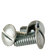 #10-24 x 1/2" Machine Screws, Slotted Truss Head, Zinc Cr+3, Full Thread, Qty 100