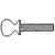 1/4"-20 x 3/4" Thumb Screws w/ Shoulder, Type A, Zinc Cr+3, Qty 100