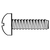 M6-1.00 x 50 mm Machine Screws, Phillips Pan Head, Zinc Cr+3, Full Thread, DIN 7985A, Qty 100