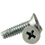 5/16"-18 x 3/4" Thread-Cutting Screws, Slotted Indent Hex Washer Head HWH Type F, Zinc Cr+3, Full Thread, Qty 50