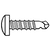 #10-16 x 1/2" Self-Drilling Screws, Phillips Pan Head, TEKS/2, Zinc Cr+3, Qty 100