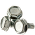 #10-16 x 2 1/2" Self-Drilling Screws, Unslotted Indent Hex Washer Head HWH, #3 Point, Zinc Cr+3, Full Thread, Qty 100
